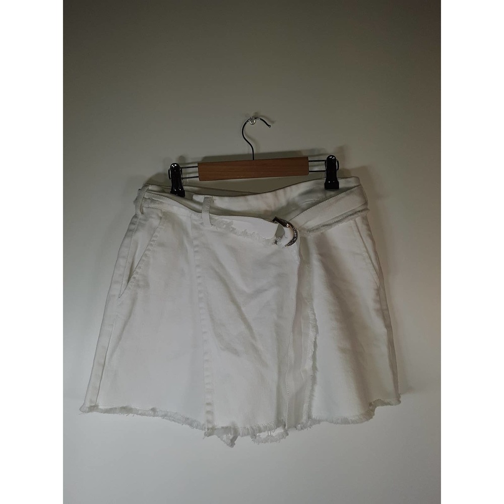 Tommy Hilfiger White Sash Wrap Skirt